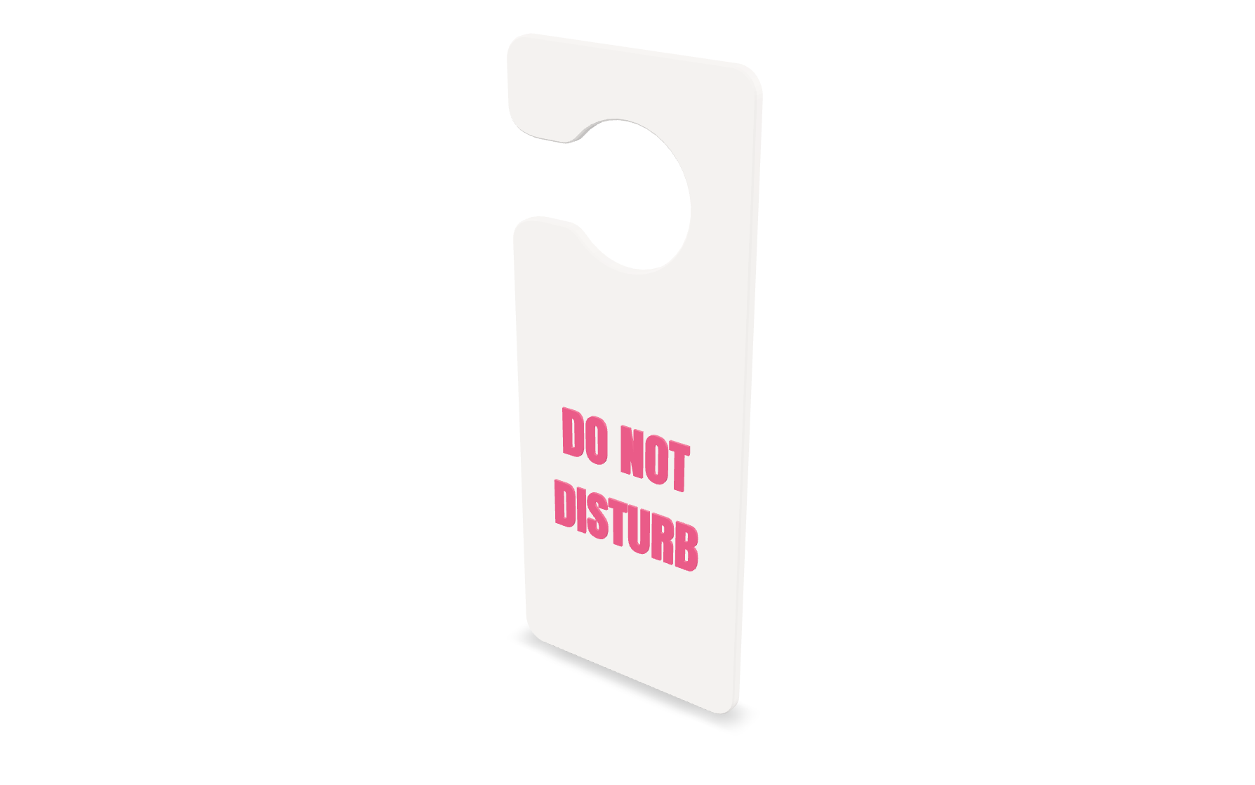 Interactive 3D preview of Door Hanger