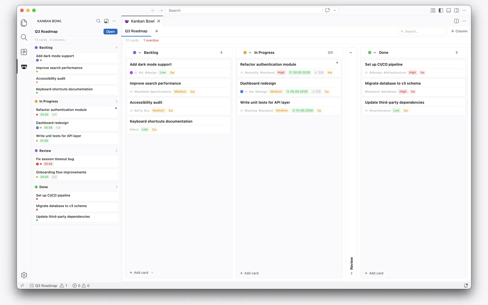 Kanban Bowl project preview
